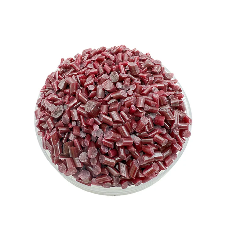 مادة بوليمر PS حمراء معاد تدويرها