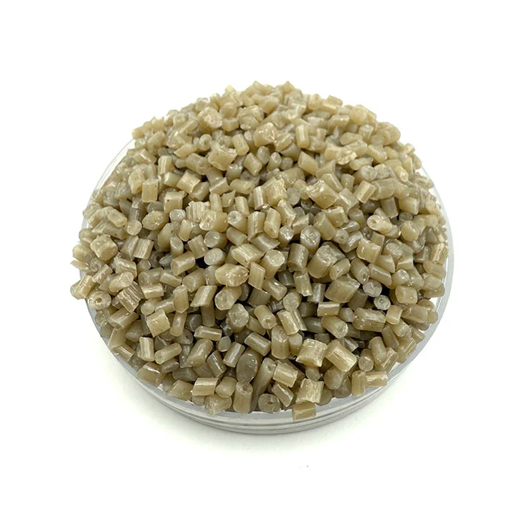 حبيبات بلاستيك PS بيضاء معاد تدويرها